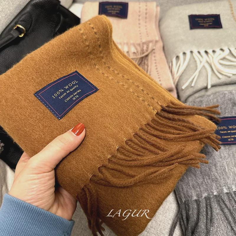 Large Hand-Threaded Double-Sided Australian Wool Scarf for Couples - Thickened Winter Edition for Women 195 cm
Large Hand-Threaded Double-Sided Australian Wool Scarf for Couples - Thickened Winter Edition for Women 195 cm