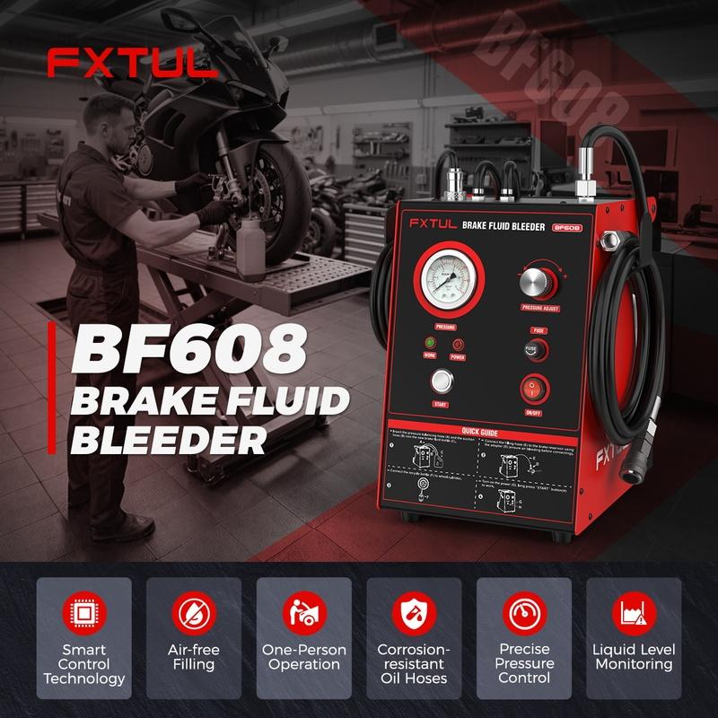 FXTUL BF608 Brake Fluid Oil Exchanger Machine Automotive Precise Pressure Control 110V 220V Fast Brake Extractor For Motorcycles 220V
FXTUL BF608 Brake Fluid Oil Exchanger Machine Automotive Precise Pressure Control 110V 220V Fast Brake Extractor For Motorcycles 220V
