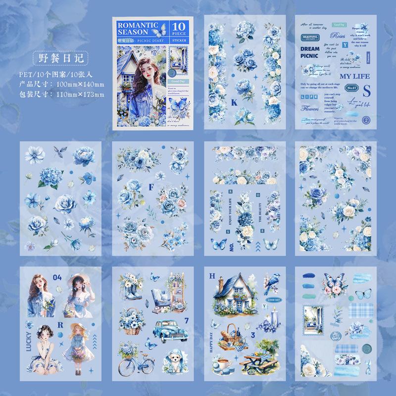 Mr. Paper, Romantic Floral Character Stickers, Scrapbook, Photo Frame, Hang Tag, Diary Decoration Stickers, 10 Sheets/pack
Mr. Paper, Romantic Floral Character Stickers, Scrapbook, Photo Frame, Hang Tag, Diary Decoration Stickers, 10 Sheets/pack