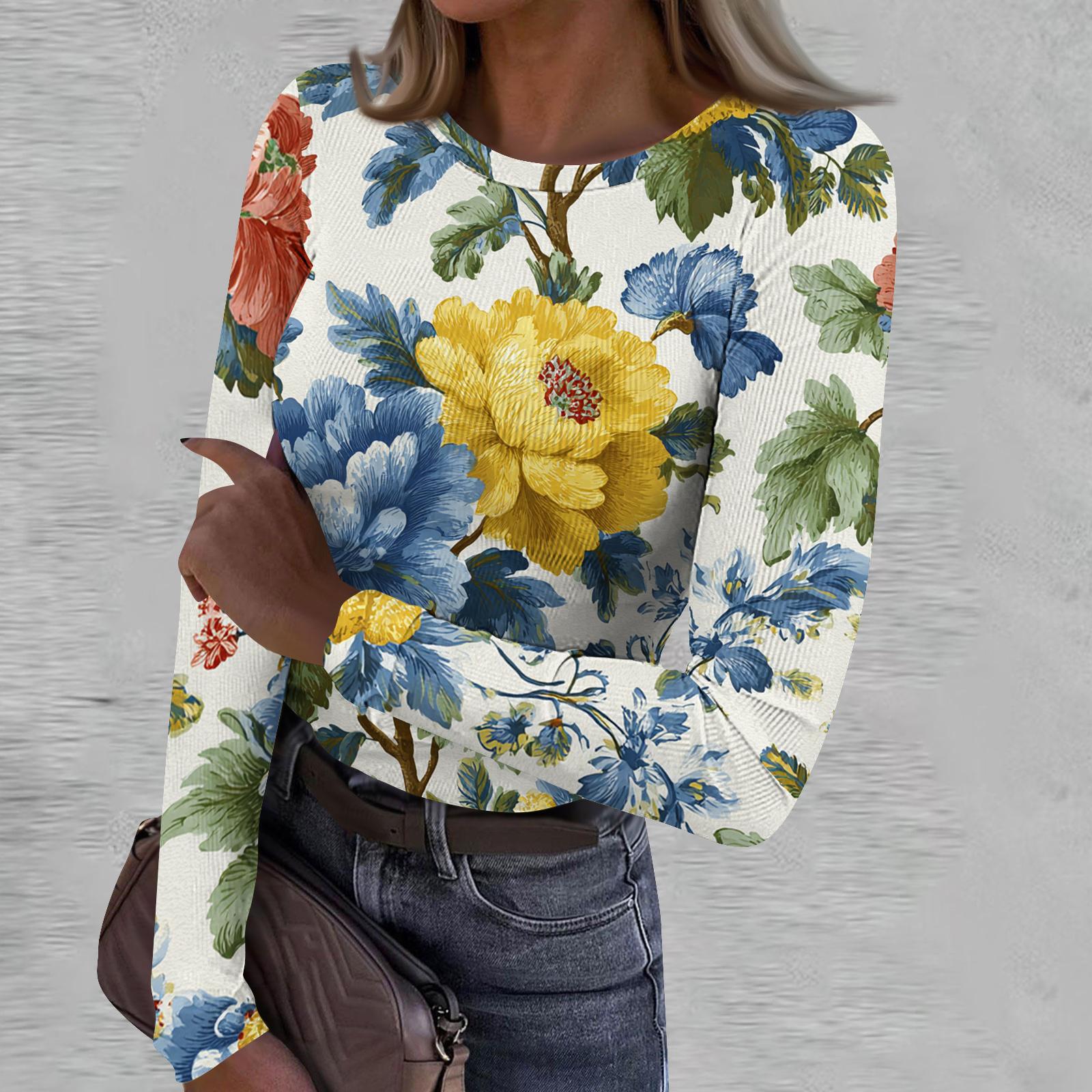 Women s Casual Fashion Round Neck Retro Print Long Sleeve Ribbed Top XL жовтий
Women s Casual Fashion Round Neck Retro Print Long Sleeve Ribbed Top XL жовтий