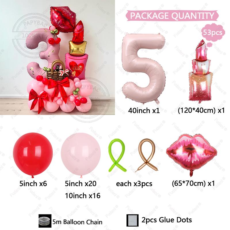 53pcs Lipstick Balloon Baby Pink Number Birthday Balloon Set Single Party Decoration Children s Baptismal Supplies Party Balloon 40inch
53pcs Lipstick Balloon Baby Pink Number Birthday Balloon Set Single Party Decoration Children s Baptismal Supplies Party Balloon 40inch