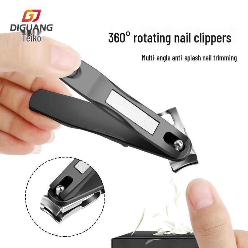 Teiko 360° Rotating Stainless Steel Anti-Splash Nail Clipper, Large Size, Portable Household Nail Cutter Single
Teiko 360° Rotating Stainless Steel Anti-Splash Nail Clipper, Large Size, Portable Household Nail Cutter Single