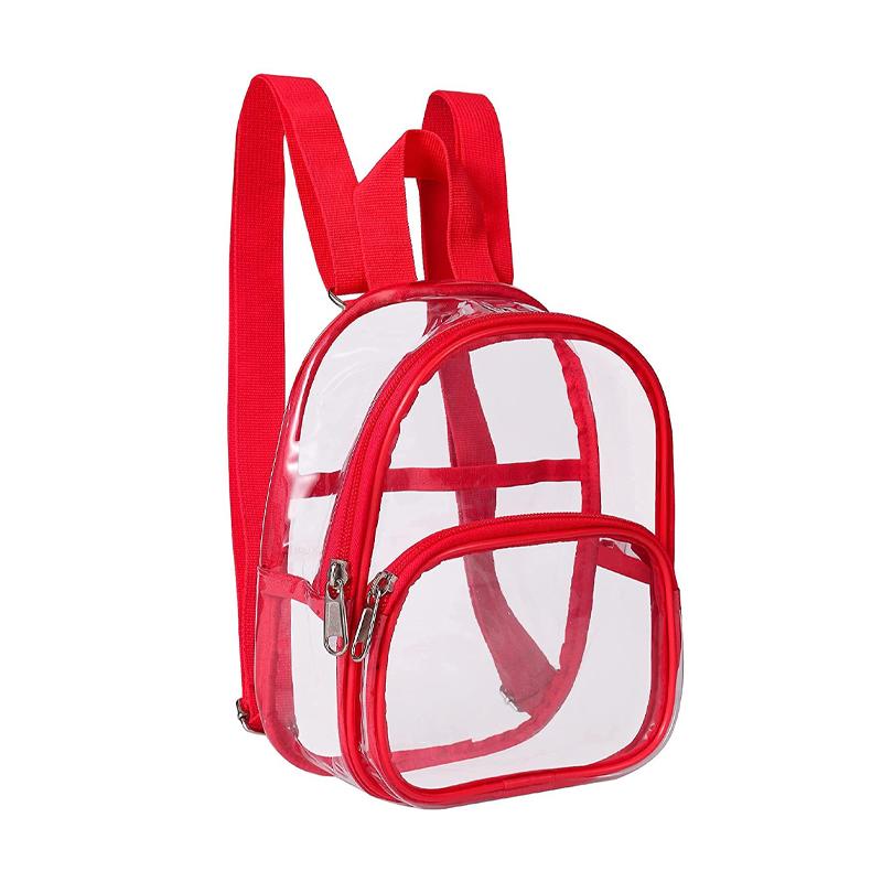 Pvc Transparent Bag Clear Travel Backpack Shoulder Bag Strap Book Sports Field Approved Waterproof Mini Travel Schoolbag for Kid 19x7x22.8cm
Pvc Transparent Bag Clear Travel Backpack Shoulder Bag Strap Book Sports Field Approved Waterproof Mini Travel Schoolbag for Kid 19x7x22.8cm