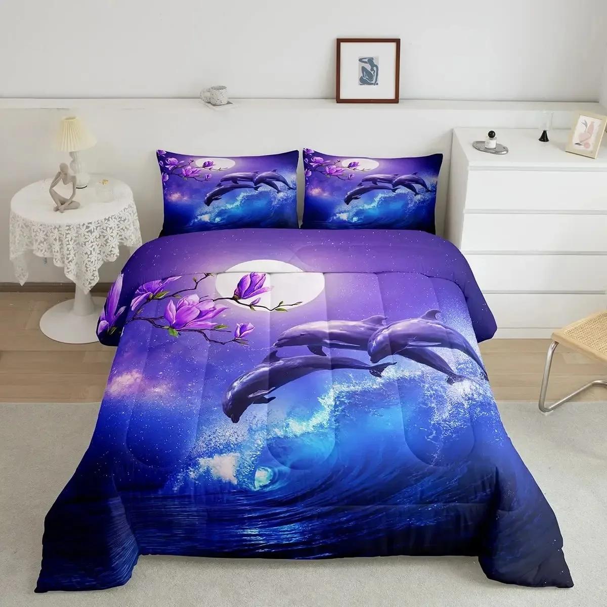 Sea Animals Dolphin Colorful Comfortable Duvet Quilt Cover Pillowcase Bedding Set Children Bedroom Decoration Home Textile 70x133cm
Sea Animals Dolphin Colorful Comfortable Duvet Quilt Cover Pillowcase Bedding Set Children Bedroom Decoration Home Textile 70x133cm