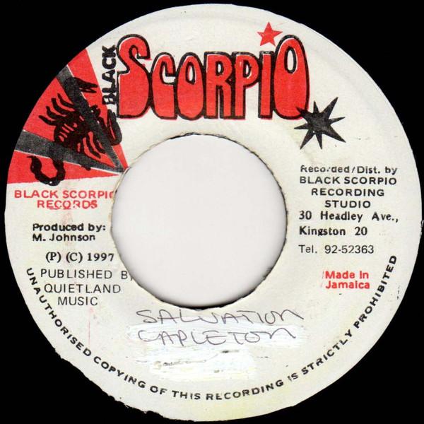 7inch Record CAPLETON - Salvation NONE Black Scorpio 1997 Jamaica Reggae, Ska & Dub Used
7inch Record CAPLETON - Salvation NONE Black Scorpio 1997 Jamaica Reggae, Ska & Dub Used