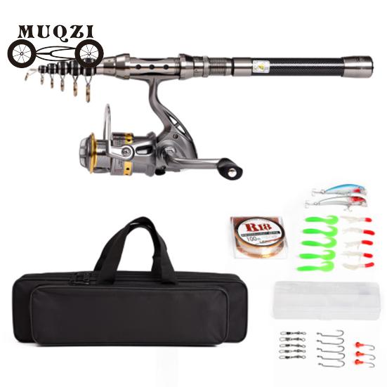 Телескопическая удочка Спиннинг Катушка + Леска + Приманки Крючки Комбо Полный комплект с сумкой 
Телескопическая удочка Спиннинг Катушка + Леска + Приманки Крючки Комбо Полный комплект с сумкой