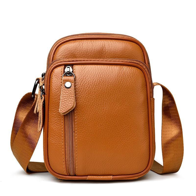 Leather Small Shoulder Bag Casual Mobile Phone Wear-resistant Top Layer Cowhide Single Crossbody Men жовтий
Leather Small Shoulder Bag Casual Mobile Phone Wear-resistant Top Layer Cowhide Single Crossbody Men жовтий