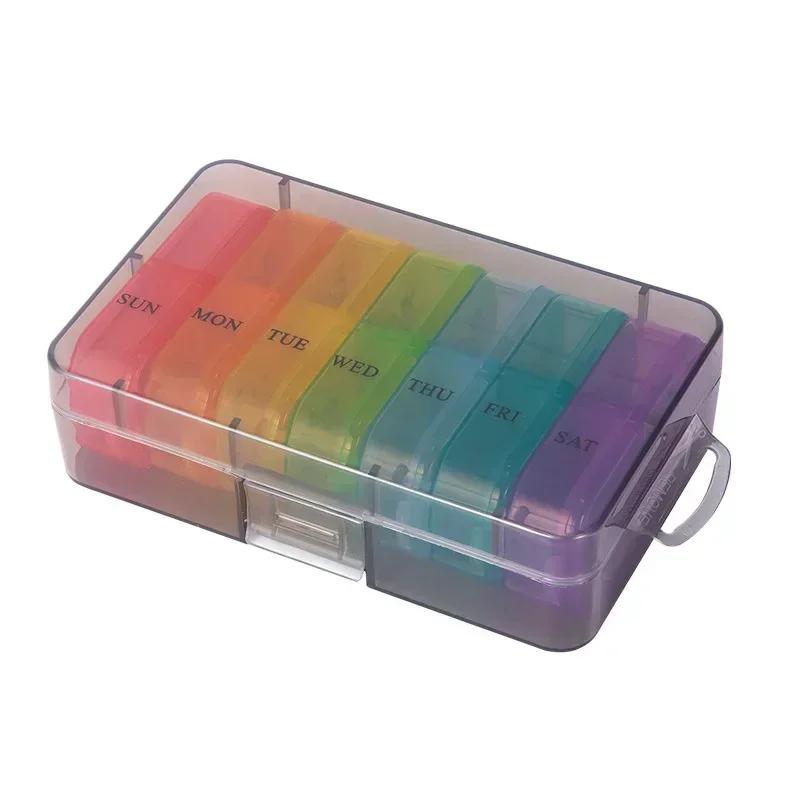 Weekly Pill Case Pillbox 7 Days Medicine Tablet Box Portable Travel Drugs Storage Organizer Secret Compartments Pill Box
Weekly Pill Case Pillbox 7 Days Medicine Tablet Box Portable Travel Drugs Storage Organizer Secret Compartments Pill Box