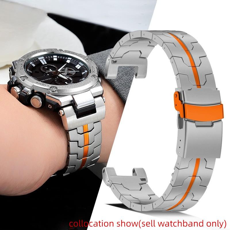Для Casio G-SHOCK Серии GST GST-210/W120L/S130L/S310 GST-B100 W300/400G Мужские Ремешок для часов Титановый сплав Сталь Модифицированный ремешок для часов 22mm
Для Casio G-SHOCK Серии GST GST-210/W120L/S130L/S310 GST-B100 W300/400G Мужские Ремешок для часов Титановый сплав Сталь Модифицированный ремешок для часов 22mm