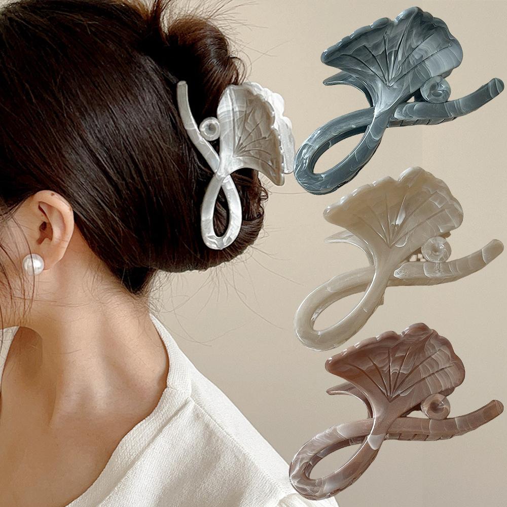 New Large Hair Clip Ginkgo Biloba Hair Claw Crab Hairpin Fashion Acetate Shark Barrette Women Headwear Ponytail Hair Accessories
New Large Hair Clip Ginkgo Biloba Hair Claw Crab Hairpin Fashion Acetate Shark Barrette Women Headwear Ponytail Hair Accessories