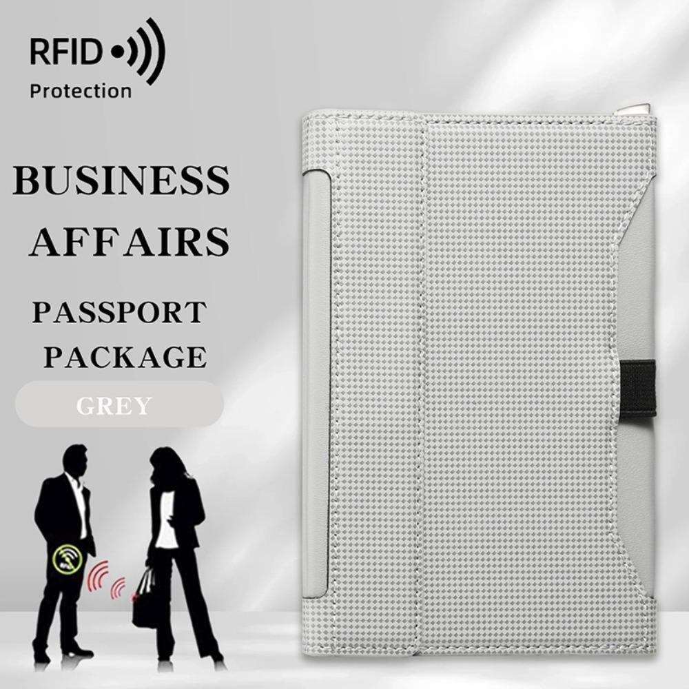 New Solid Color Passport Holder Leather Ticket Slot Clip Protective Cover Protector RFID Blocking Passport Wallets серый
New Solid Color Passport Holder Leather Ticket Slot Clip Protective Cover Protector RFID Blocking Passport Wallets серый