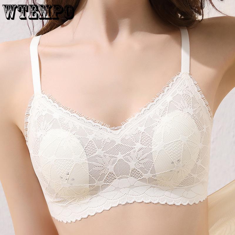 Summer Ultra-thin Lace Bra Women s One-piece Bunny Ear Bra Gathered Without Steel Ring Bra M
Summer Ultra-thin Lace Bra Women s One-piece Bunny Ear Bra Gathered Without Steel Ring Bra M