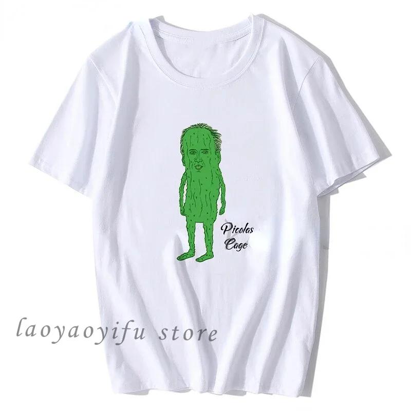Picolas Cage T Shirt Creative Design Nicolas Cage Graphic Tshirts Funny Weird Creepy Raising Arizona Green Pickles Valley Tee 4XL
Picolas Cage T Shirt Creative Design Nicolas Cage Graphic Tshirts Funny Weird Creepy Raising Arizona Green Pickles Valley Tee 4XL