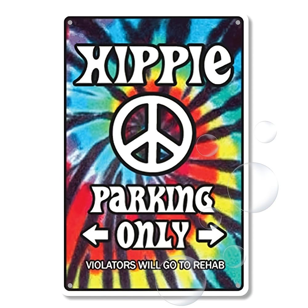 Colorful 60s Hippie Peace Sign TieDye Metal Wall Sign Hippie Parking Only with Violation Warning Cabin Style Living Room D 20x30cm(7.8x11.8inch)
Colorful 60s Hippie Peace Sign TieDye Metal Wall Sign Hippie Parking Only with Violation Warning Cabin Style Living Room D 20x30cm(7.8x11.8inch)