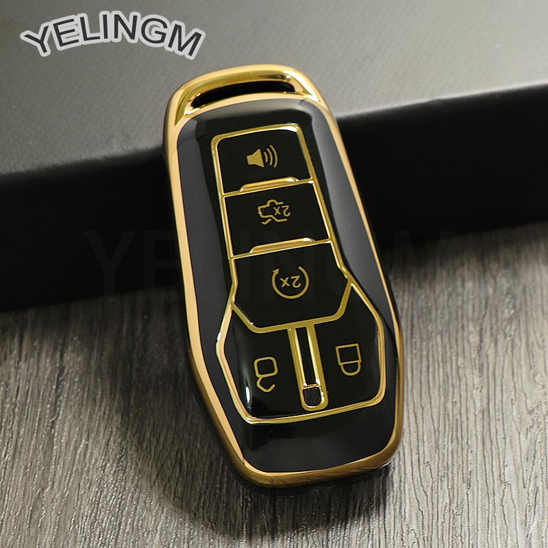 5 Buttons TPU Car Remote Key Case For Ford Fusion F-150 Edge Explorer Mustang Lincoln MKZ MKC Platinum 2016 F150 Lariat Cover
5 Buttons TPU Car Remote Key Case For Ford Fusion F-150 Edge Explorer Mustang Lincoln MKZ MKC Platinum 2016 F150 Lariat Cover
