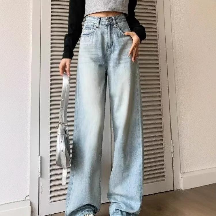 Women s Light Blue High-Waisted Wide-Leg Jeans - Spring/Autumn 2025 Edition, Slimming Straight-Leg Design L
Women s Light Blue High-Waisted Wide-Leg Jeans - Spring/Autumn 2025 Edition, Slimming Straight-Leg Design L