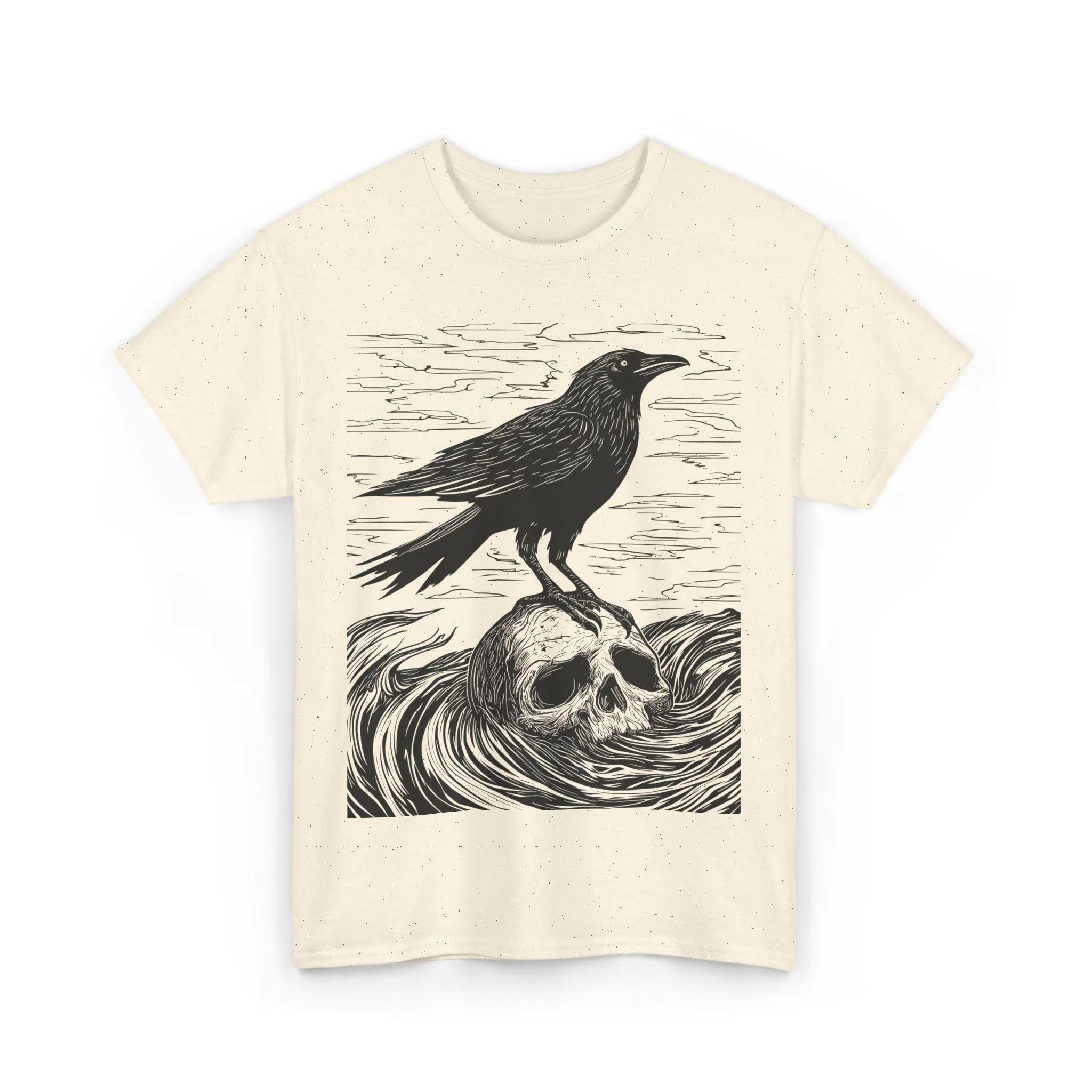Gothic Raven and Skull T-Shirt Dark Academia Crow Art Tee Vintage Woodcut Illustration Literary Gothic Men Clothing Comfortable 4XL
Gothic Raven and Skull T-Shirt Dark Academia Crow Art Tee Vintage Woodcut Illustration Literary Gothic Men Clothing Comfortable 4XL