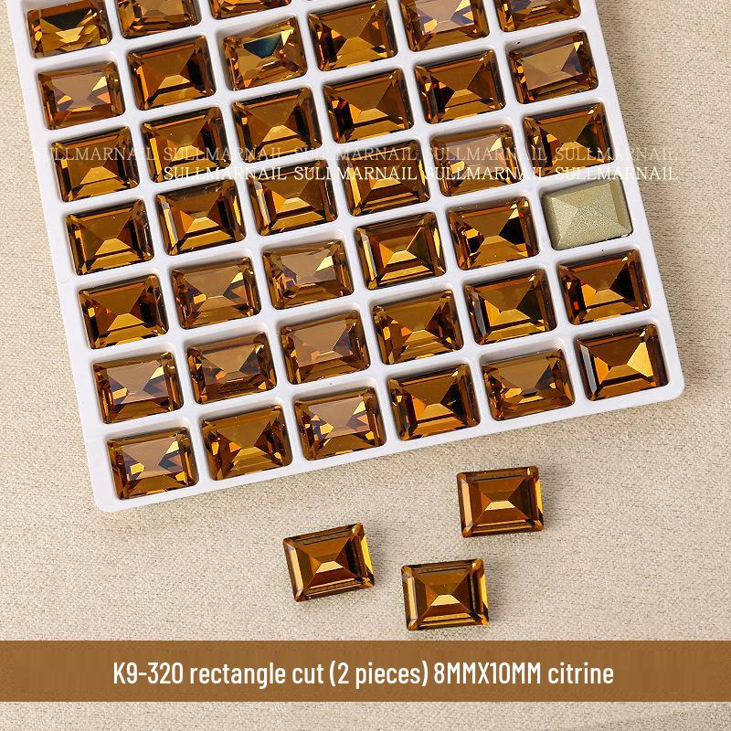 Стразы для нейл-арта K9 - Заостренное дно, Большой прямоугольник Леденец , Прямой угол, Карамельный кофе шампань, 2 штуки
Стразы для нейл-арта K9 - Заостренное дно, Большой прямоугольник Леденец , Прямой угол, Карамельный кофе шампань, 2 штуки