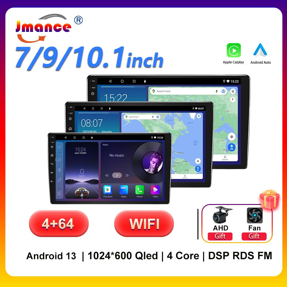 JMANCE Double Din 7/9/10,1 дюймов 4 + 64 Android 13 Универсальный автомобильный радиоприемник MP5-плеер с сенсорным экраном CarPlay Автоматическая камера заднего вида Bluetooth FM DSP WIFI GPS
JMANCE Double Din 7/9/10,1 дюймов 4 + 64 Android 13 Универсальный автомобильный радиоприемник MP5-плеер с сенсорным экраном CarPlay Автоматическая камера заднего вида Bluetooth FM DSP WIFI GPS