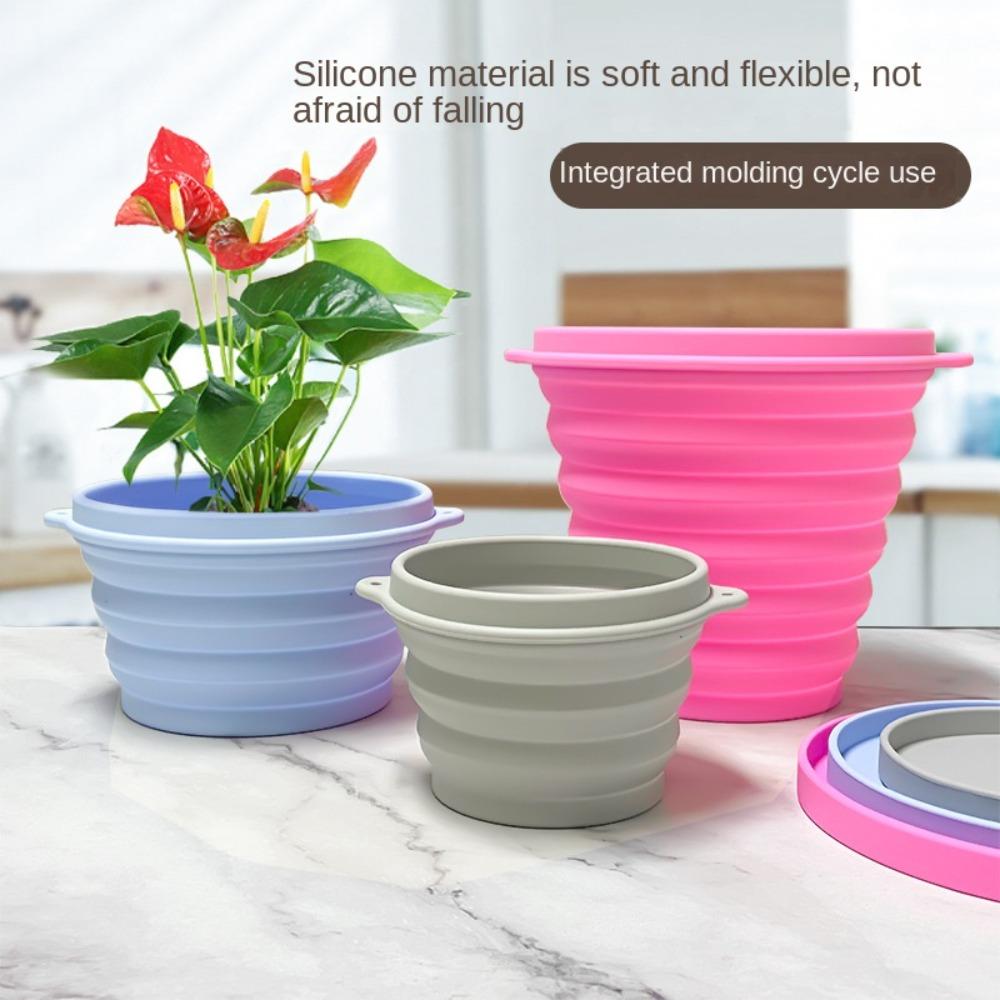 Drought Resistant Silicone Flowerpot Large Diameter Seedling Pot Succulent Plant 
Drought Resistant Silicone Flowerpot Large Diameter Seedling Pot Succulent Plant