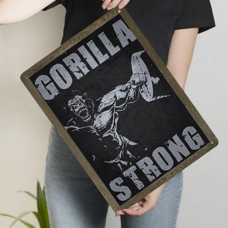 Gorilla Strong Muscle Fitness Theme Metal Tin Sign Home Decor Wall Art Gym Inspirational Mural Hanging 20x30cm(7.8x11.8inch)
Gorilla Strong Muscle Fitness Theme Metal Tin Sign Home Decor Wall Art Gym Inspirational Mural Hanging 20x30cm(7.8x11.8inch)
