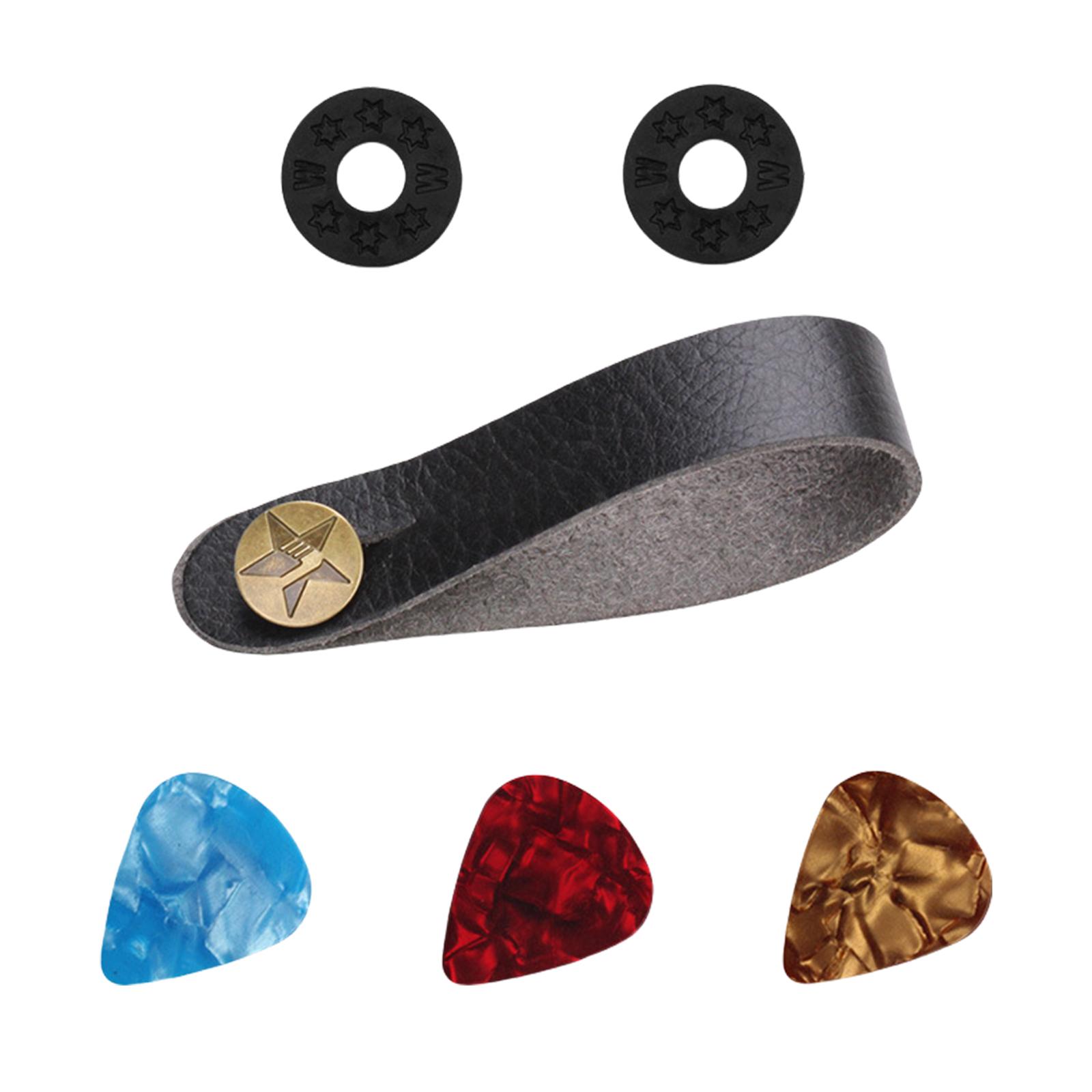 Leather Guitar Strap Holder Button Safe Lock Headstock Adapter Tie for Acoustic Electric Classic Guitar Bass Part A
Leather Guitar Strap Holder Button Safe Lock Headstock Adapter Tie for Acoustic Electric Classic Guitar Bass Part A