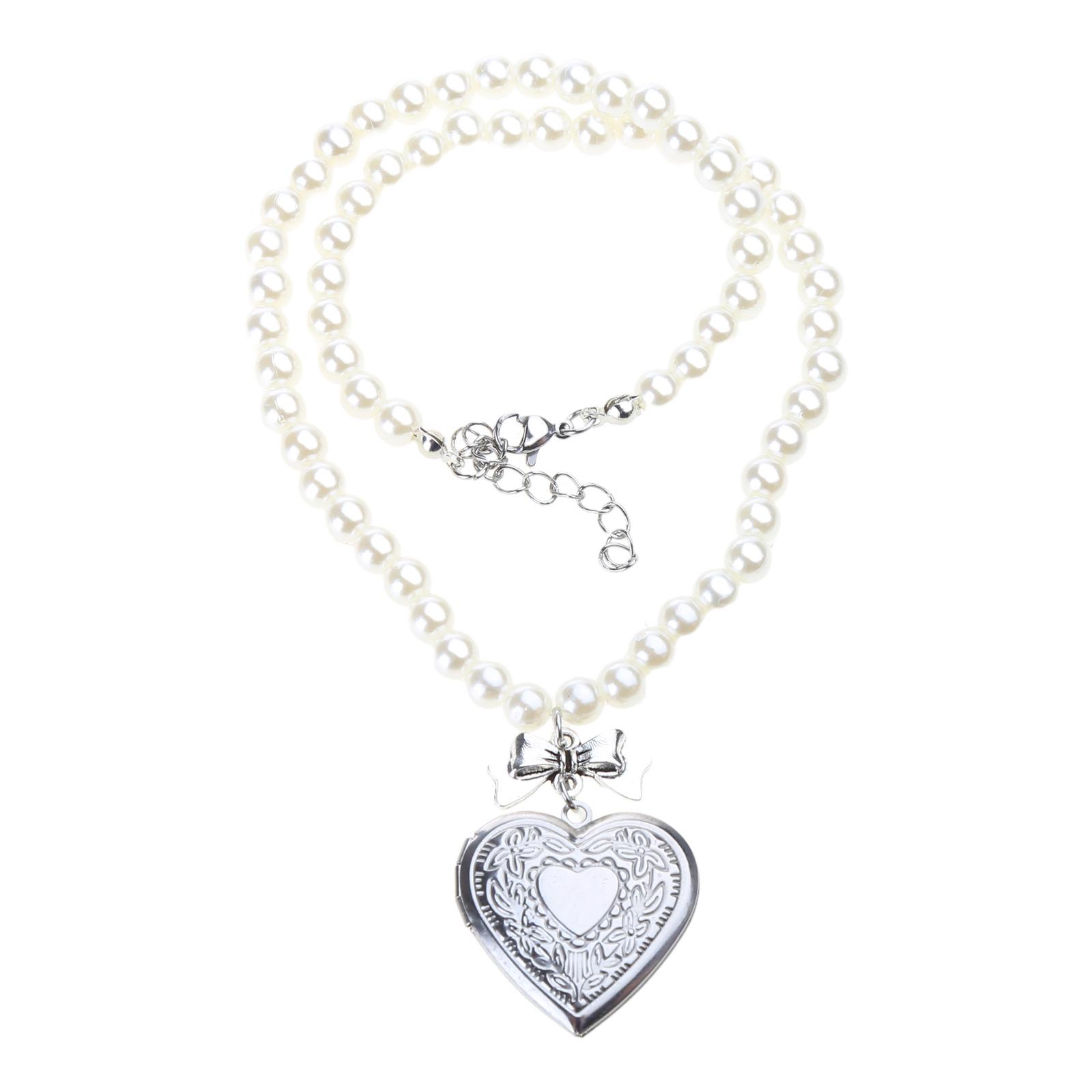 Модное ожерелье с подвеской в виде банта в форме сердца, сладкая жемчужная цепочка, колье-чокер на ключицу, ювелирное украшение, цепочка на шею