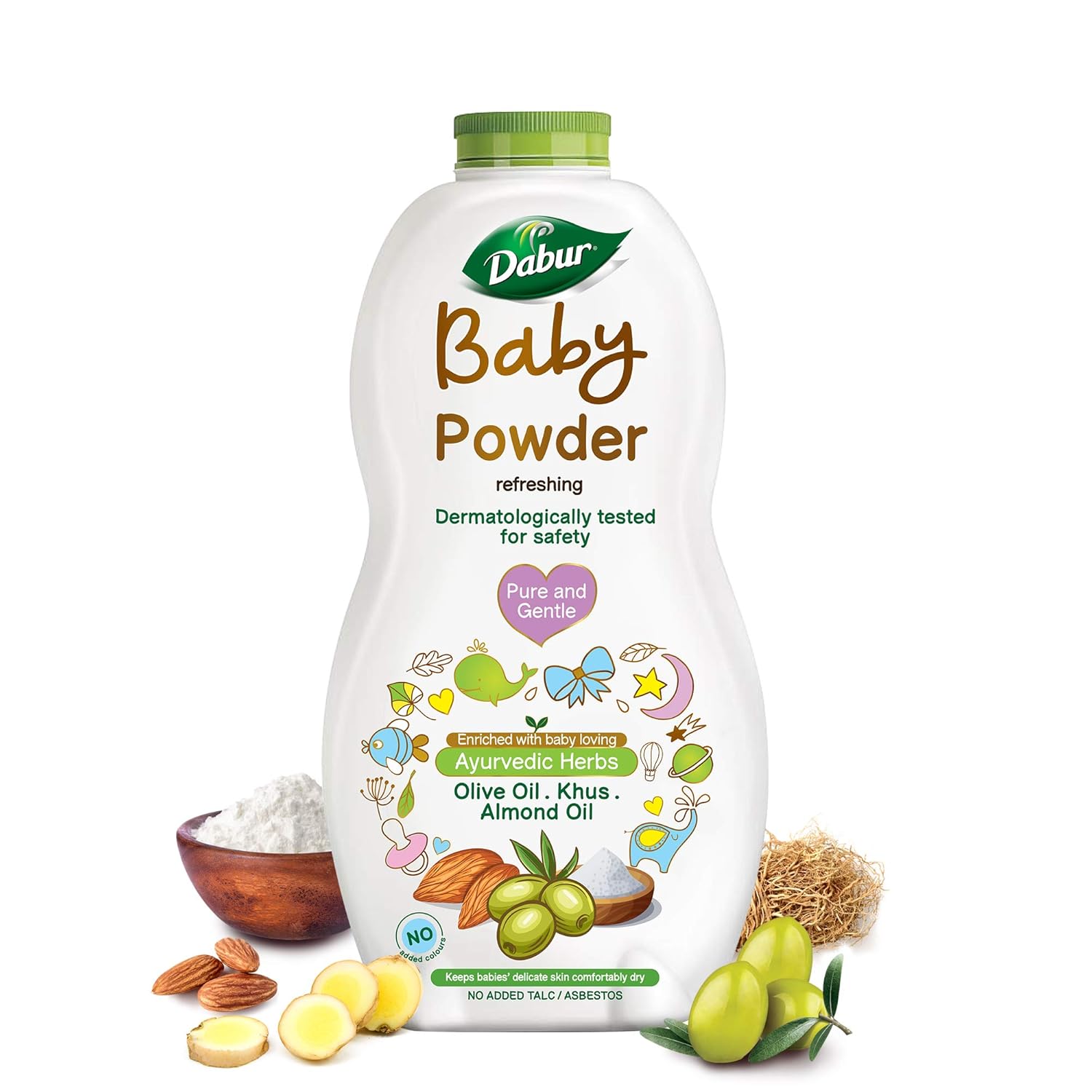 Dabur Baby Powder: Talc and Asbestos Free | With Oat Starch, Arrowroot Powder & Amba Haldi | Hypoallergenic & Dermatologically Tested- Pack of 150 g
Dabur Baby Powder: Talc and Asbestos Free | With Oat Starch, Arrowroot Powder & Amba Haldi | Hypoallergenic & Dermatologically Tested- Pack of 150 g