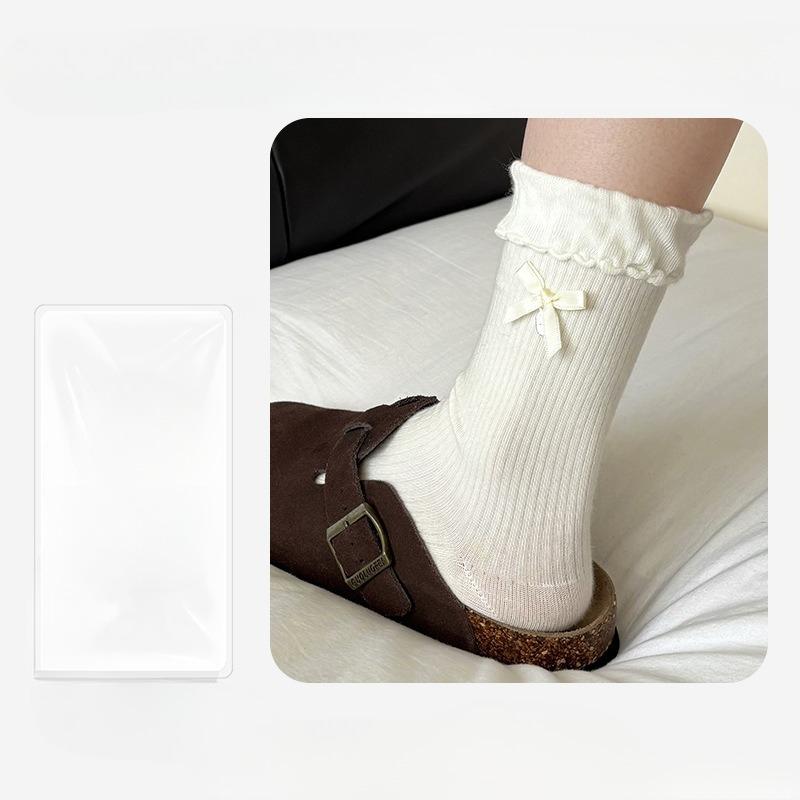 Female Autumn and Winter New Sweet Bowknot Bubble Mouth Deodorant Breathable in The Tube Cotton Socks 1 pair молочный белый
Female Autumn and Winter New Sweet Bowknot Bubble Mouth Deodorant Breathable in The Tube Cotton Socks 1 pair молочный белый