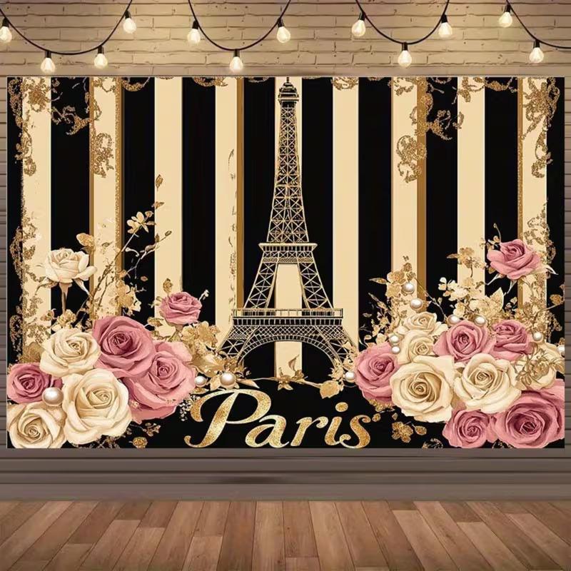 2D Elegant Paris Backdrop Eiffel Tower and Roses Photography Background 47.2x31.5inch/120*80cm
2D Elegant Paris Backdrop Eiffel Tower and Roses Photography Background 47.2x31.5inch/120*80cm