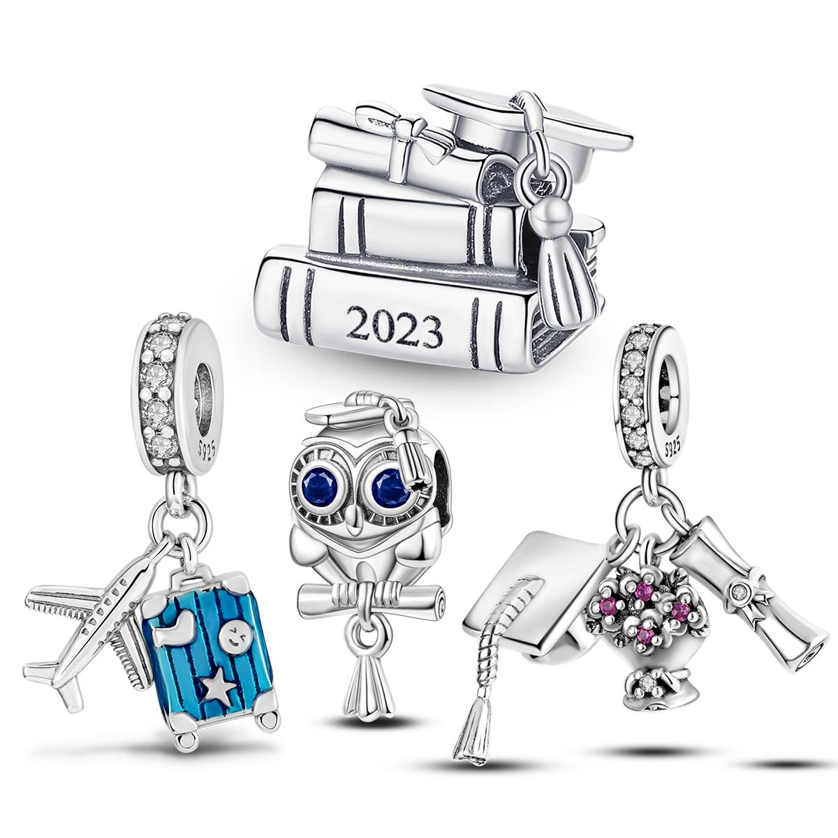 PANDORA Sterling Silver Graduation Season Charms Beads Bachelor Cap Suitcase Airplane Dangle Fit Original Fashion Bracelet Jewelry
PANDORA Sterling Silver Graduation Season Charms Beads Bachelor Cap Suitcase Airplane Dangle Fit Original Fashion Bracelet Jewelry