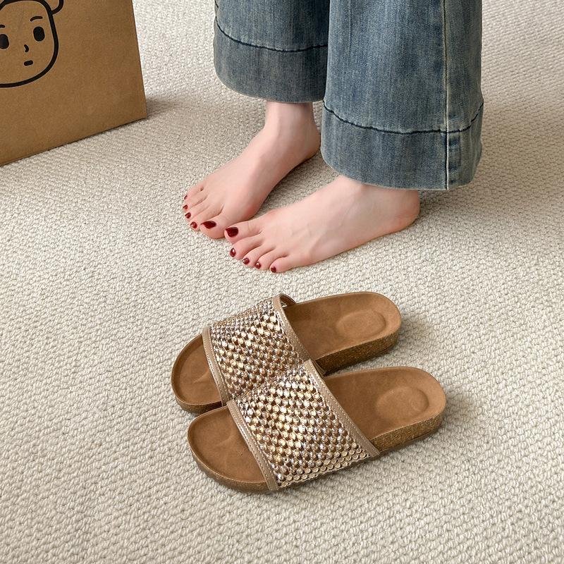 New one-word cool slippers for women s summer wear 2025 new retro mesh hollow rhinestone lazy slippers 40 хакі
New one-word cool slippers for women s summer wear 2025 new retro mesh hollow rhinestone lazy slippers 40 хакі