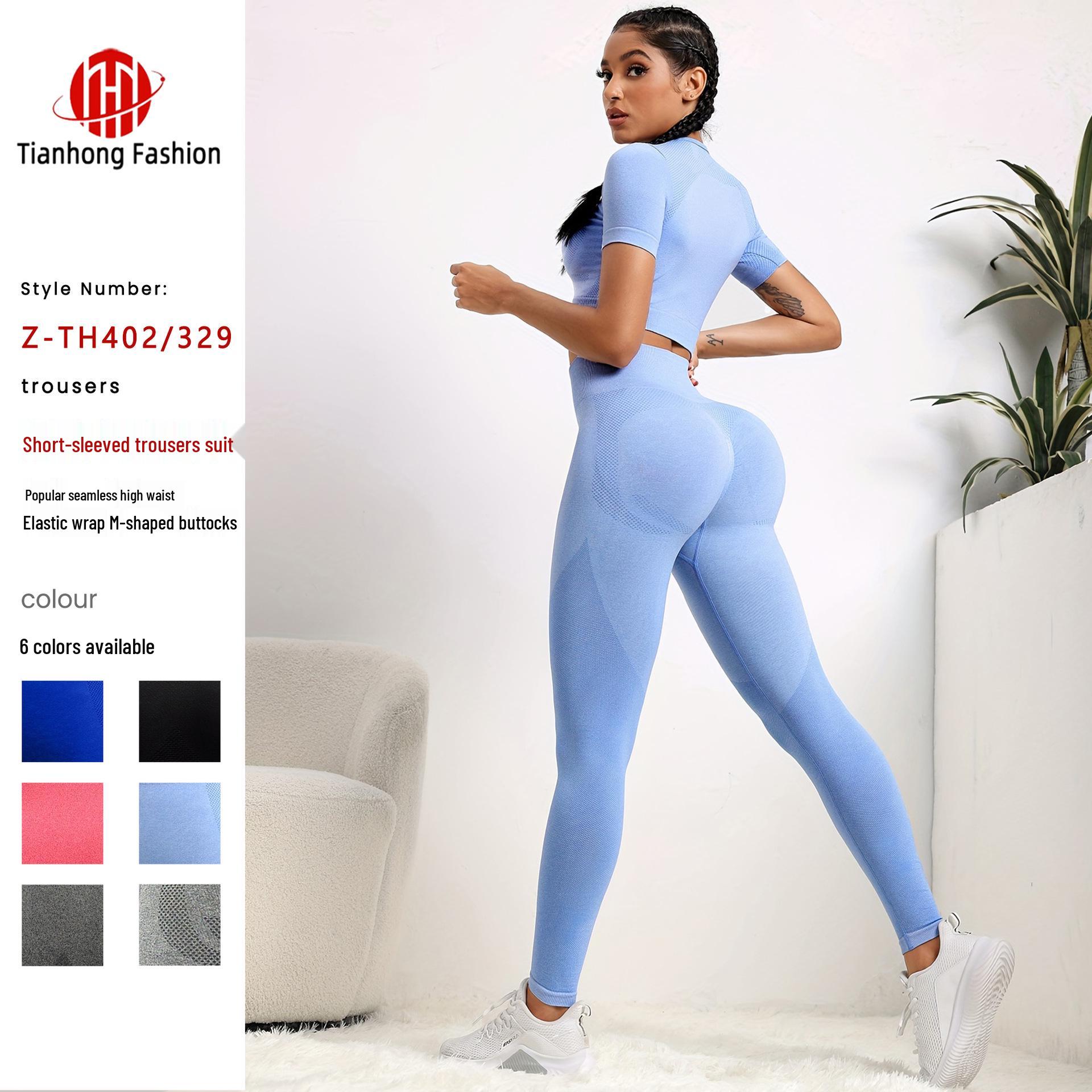 Women s Seamless Yoga Sets: European & American Style, Breathable, Hip-Lifting, Tight Sports Short-Sleeves, Fitness Hot Items. Large синій
Women s Seamless Yoga Sets: European & American Style, Breathable, Hip-Lifting, Tight Sports Short-Sleeves, Fitness Hot Items. Large синій