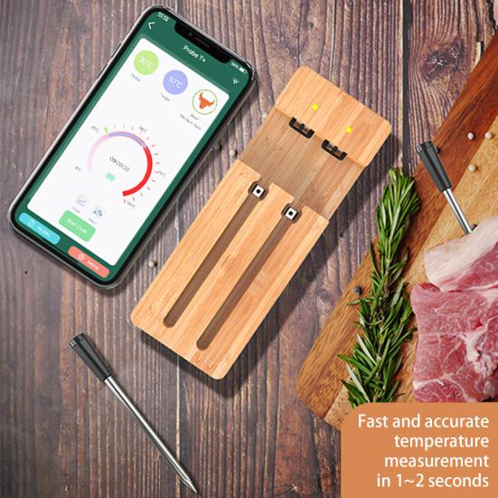 Yousheng 1 компл. умный термометр для мяса, быстрый отклик, высокая точность, беспроводной Bluetooth-совместимый термометр для еды, кухонный инструмент 2
Yousheng 1 компл. умный термометр для мяса, быстрый отклик, высокая точность, беспроводной Bluetooth-совместимый термометр для еды, кухонный инструмент 2