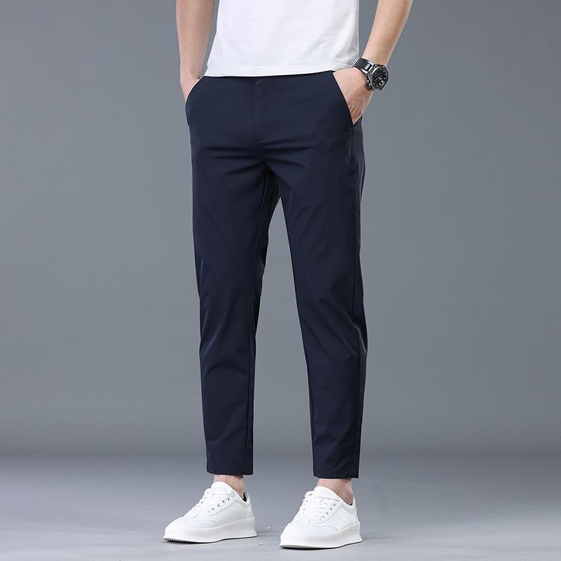 Прямые брюки для мужской весны и лета, новый деловой облегающий повседневный костюм для мужчин 38 синий
Прямые брюки для мужской весны и лета, новый деловой облегающий повседневный костюм для мужчин 38 синий