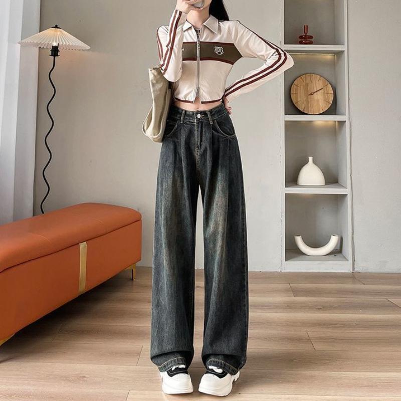 Velvet Thickened American Wide-leg Draped Jeans for Women In Autumn and Winter New Loose Slim Straight Floor Pants XXL
Velvet Thickened American Wide-leg Draped Jeans for Women In Autumn and Winter New Loose Slim Straight Floor Pants XXL