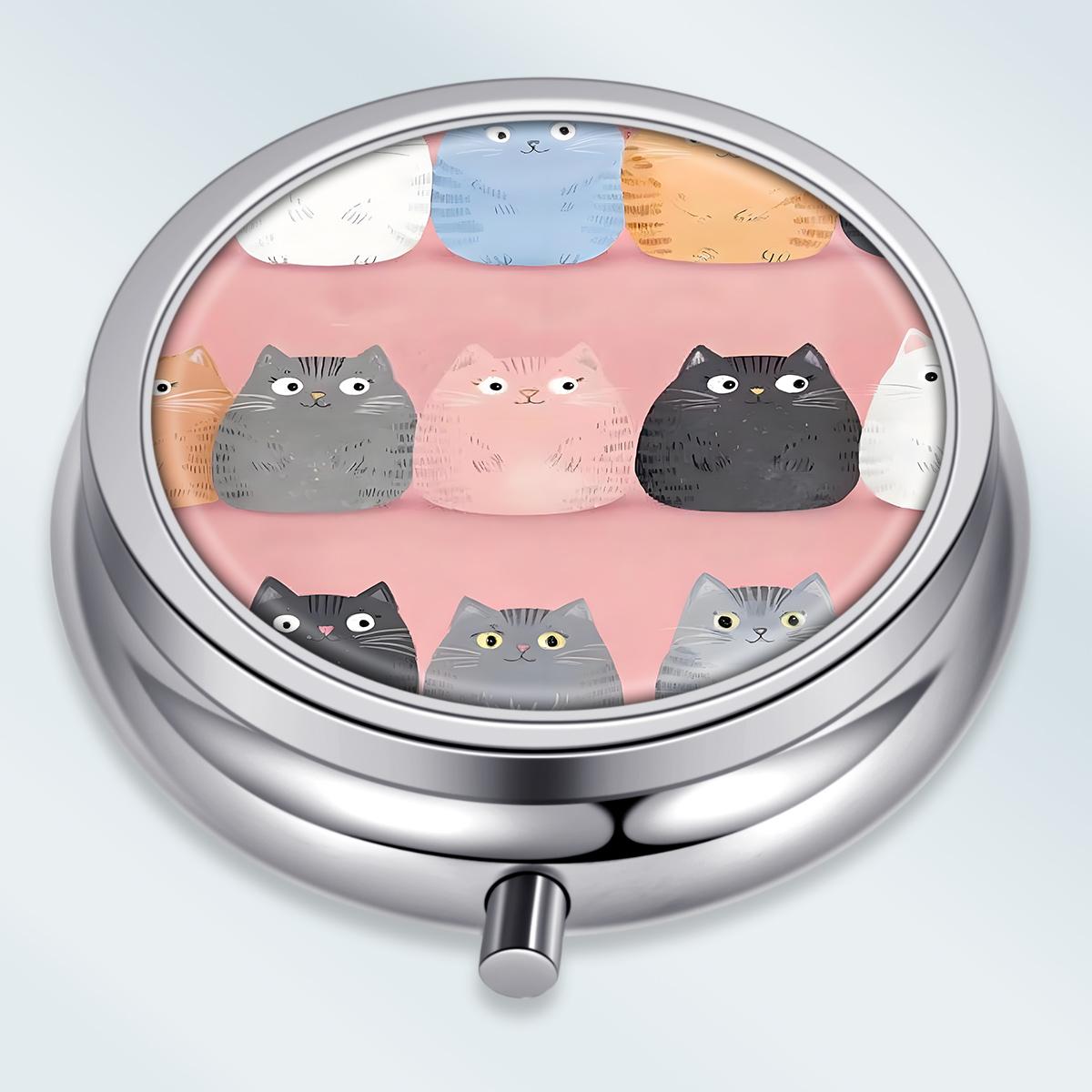 Portable Pill Box with 3 Compartments, Mini Metal Medicine Organizer Case, Cute Printed Pill Container for Vitamins, Pills, Jewelry, Travel, Daily Use різнокольоровий
Portable Pill Box with 3 Compartments, Mini Metal Medicine Organizer Case, Cute Printed Pill Container for Vitamins, Pills, Jewelry, Travel, Daily Use різнокольоровий