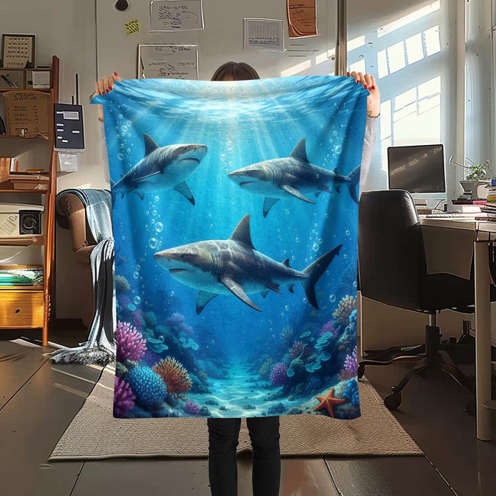 1PC Fish Print Flannel Blanket, High quality Comfortable for All Seasons, Home Decor, Warmth and Comfort, Perfect for Christmas Gifts 80cm x 120cm
1PC Fish Print Flannel Blanket, High quality Comfortable for All Seasons, Home Decor, Warmth and Comfort, Perfect for Christmas Gifts 80cm x 120cm