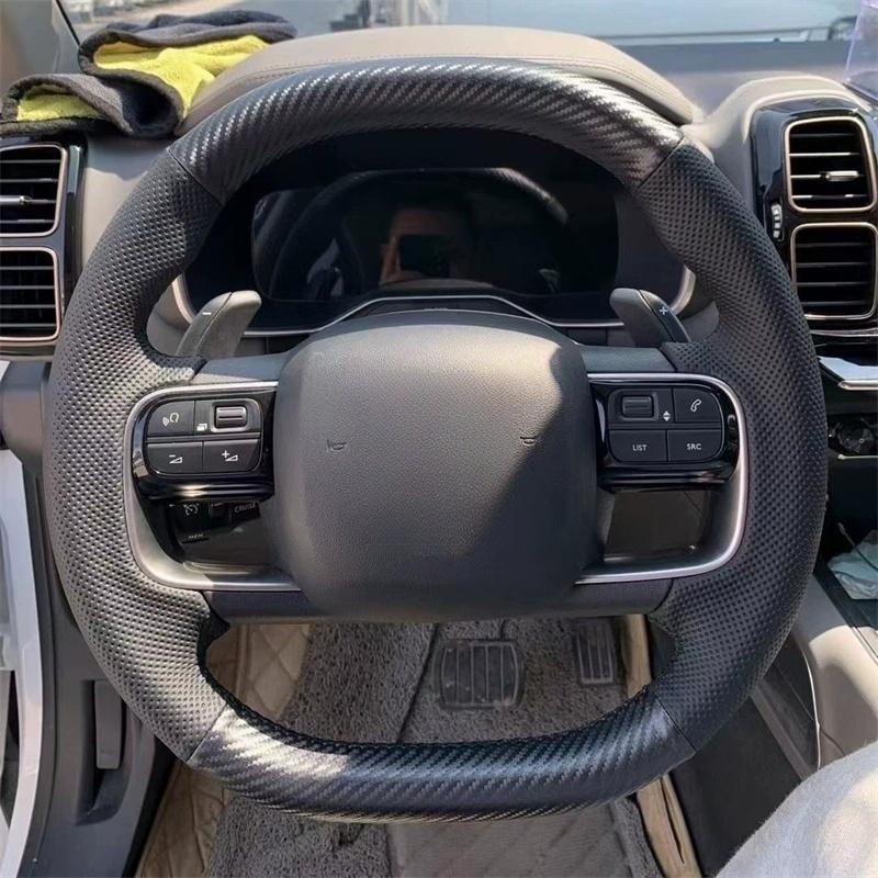 Car Steering Wheel Cover Leather For Citroen C5 AIRCROSS C4 C4L C5X Steering Wheel Braid Car Accessory Beige Thread
Car Steering Wheel Cover Leather For Citroen C5 AIRCROSS C4 C4L C5X Steering Wheel Braid Car Accessory Beige Thread