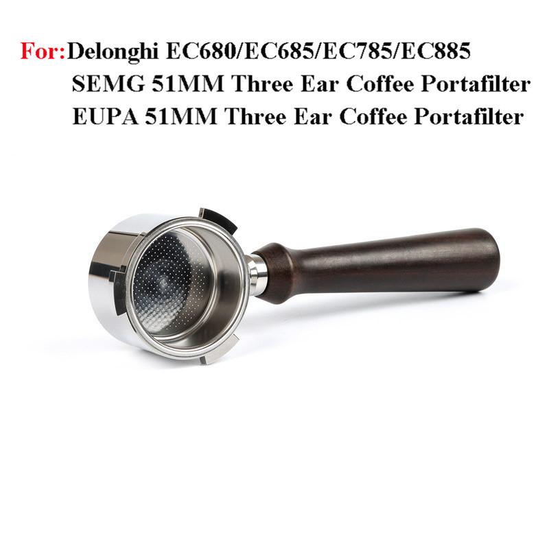 51мм Портафільтр для Naked Coffee для Delonghi EC680/EC685/EC785/EC885 Ручка для кави з нержавіючої сталі з кошиком на 1/2/4 чашки with 2 cup basket
51мм Портафільтр для Naked Coffee для Delonghi EC680/EC685/EC785/EC885 Ручка для кави з нержавіючої сталі з кошиком на 1/2/4 чашки with 2 cup basket