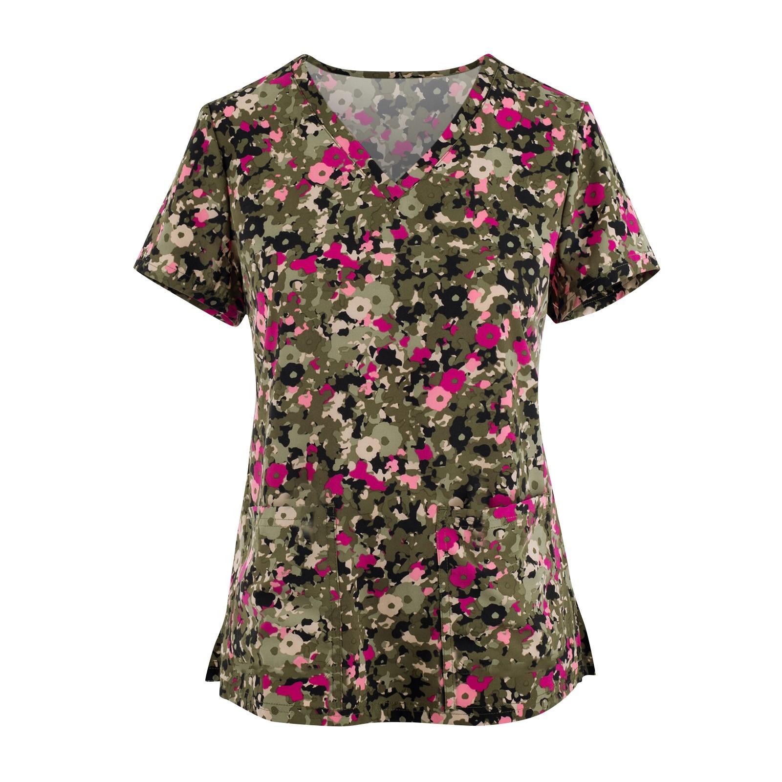 Women Short Sleeve V Neck Printed Medical Scrub Top Nursing Uniform Workwear with Pockets for Healthcare Professionals XXL коричневый
Women Short Sleeve V Neck Printed Medical Scrub Top Nursing Uniform Workwear with Pockets for Healthcare Professionals XXL коричневый