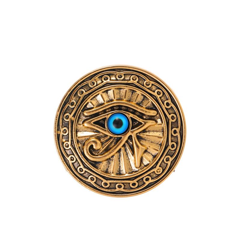 New Egyptian Eye of Horus Brooch Accessories Blue Eyes Round Brand Blazer Personalized Corsage
New Egyptian Eye of Horus Brooch Accessories Blue Eyes Round Brand Blazer Personalized Corsage