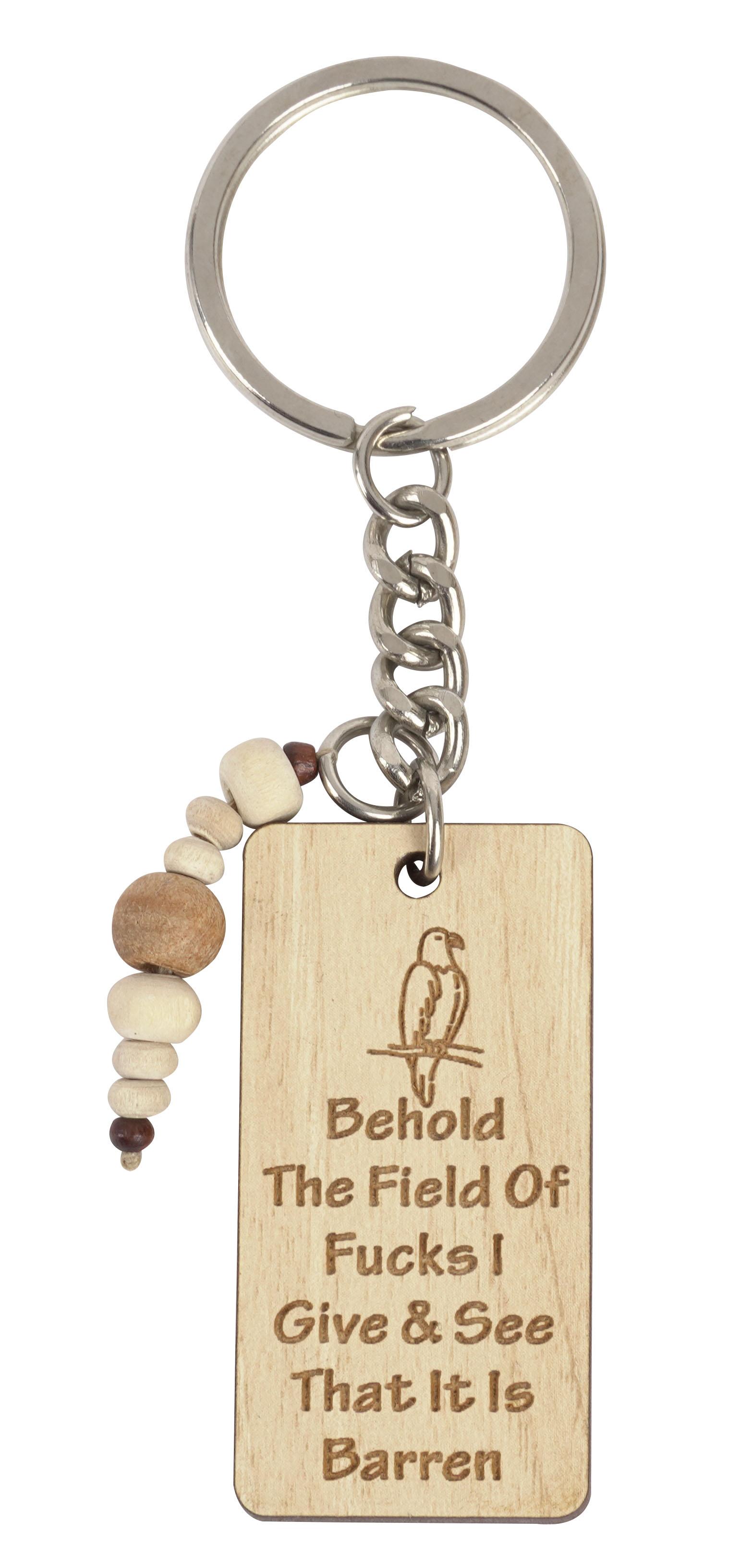 Inkdotpot Funny Keychain Behold The Field Of Fcuks I Give & See That It Is Barren Wood Engraved Keychain Funny Adult Sarcastic Novelty 4.3 Inches коричневий
Inkdotpot Funny Keychain Behold The Field Of Fcuks I Give & See That It Is Barren Wood Engraved Keychain Funny Adult Sarcastic Novelty 4.3 Inches коричневий