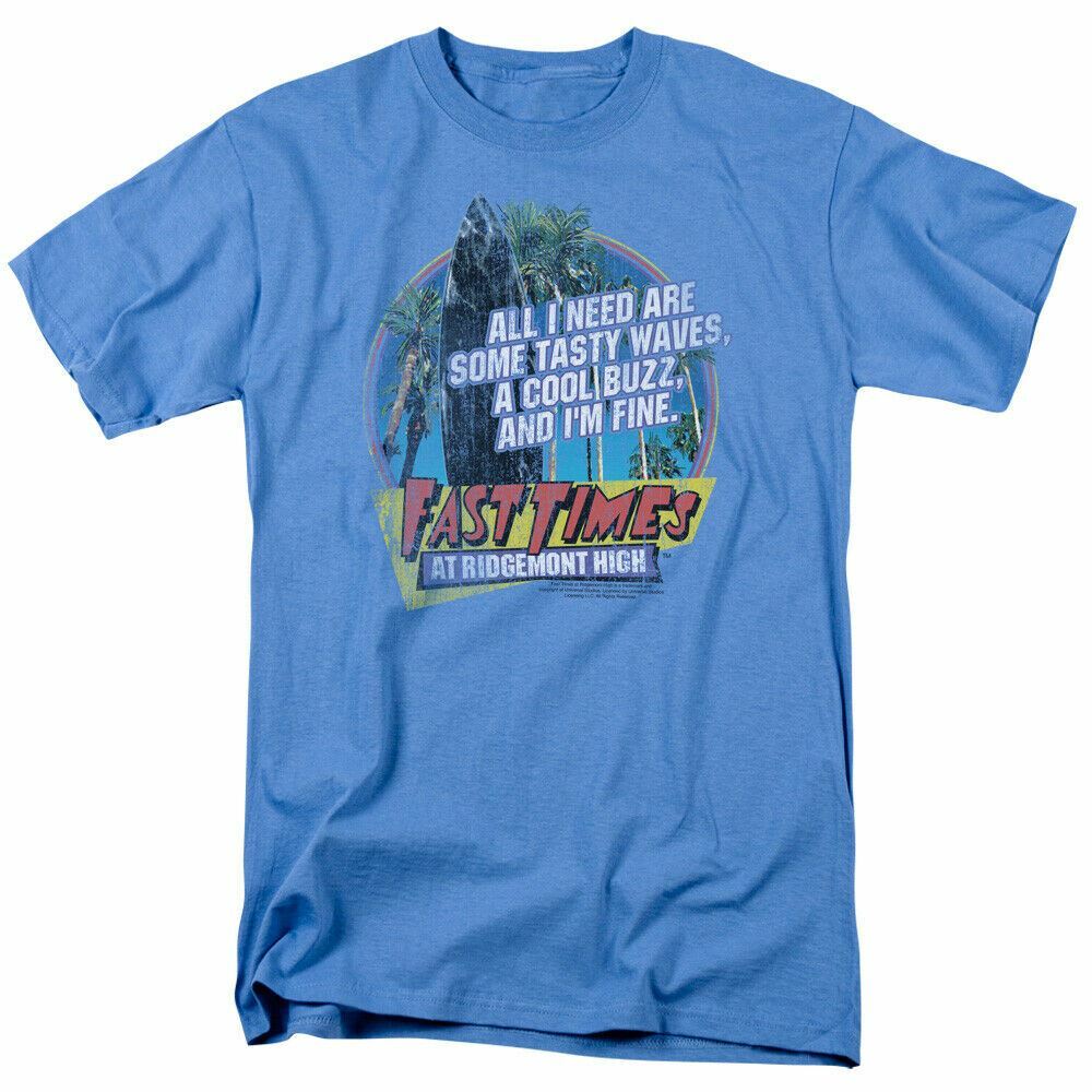 26 Fast Times at Ridgemont High Tasty Waves T Shirt Mens Licensed Tee Carolina Blue Unisex T-Shirt L
26 Fast Times at Ridgemont High Tasty Waves T Shirt Mens Licensed Tee Carolina Blue Unisex T-Shirt L
