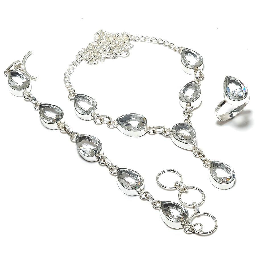 Натуральный белый топаз, драгоценный камень, серебро 925 пробы, набор из стерлингового серебра 925 пробы e1b05 
Натуральный белый топаз, драгоценный камень, серебро 925 пробы, набор из стерлингового серебра 925 пробы e1b05