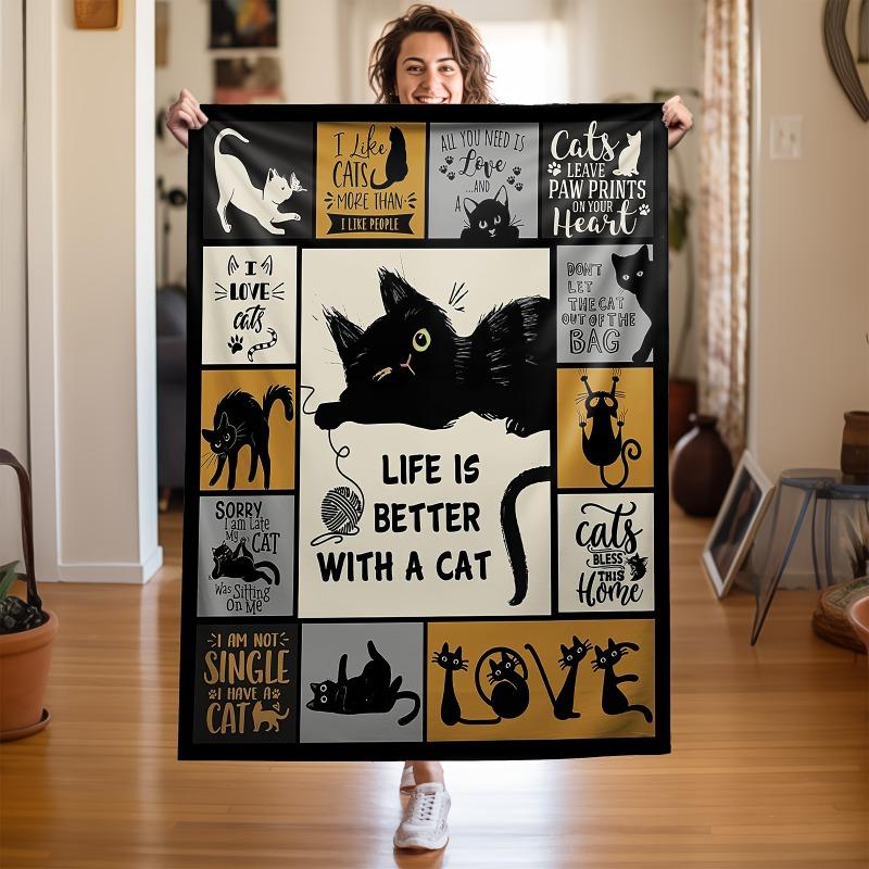Уютное одеяло для любителей кошек Dream Blanket, супермягкое фланелевое покрывало с рисунком, цифровая печать и легкий дизайн для кемпинга, идеальный подарок 30x40in
Уютное одеяло для любителей кошек Dream Blanket, супермягкое фланелевое покрывало с рисунком, цифровая печать и легкий дизайн для кемпинга, идеальный подарок 30x40in