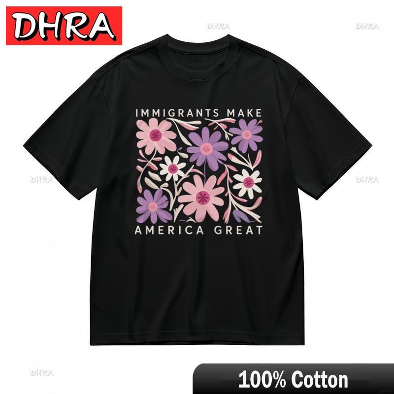 Womens Trend Breathable Classic TShirt Blossom Pattern Immigrants Design Tee Shirts for Daily Wear TShirt Female Nostalgia S
Womens Trend Breathable Classic TShirt Blossom Pattern Immigrants Design Tee Shirts for Daily Wear TShirt Female Nostalgia S