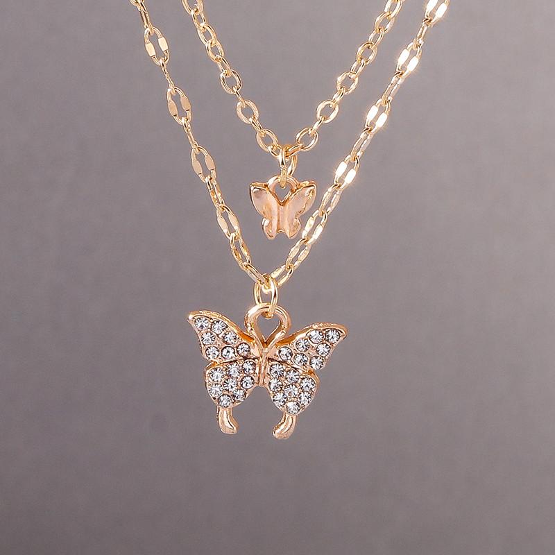 Crystal Butterfly Heart Necklace Fashion Shiny Clavicle Chain Necklaces for Women Girls New Trend Party Gifts Jewelry
Crystal Butterfly Heart Necklace Fashion Shiny Clavicle Chain Necklaces for Women Girls New Trend Party Gifts Jewelry
