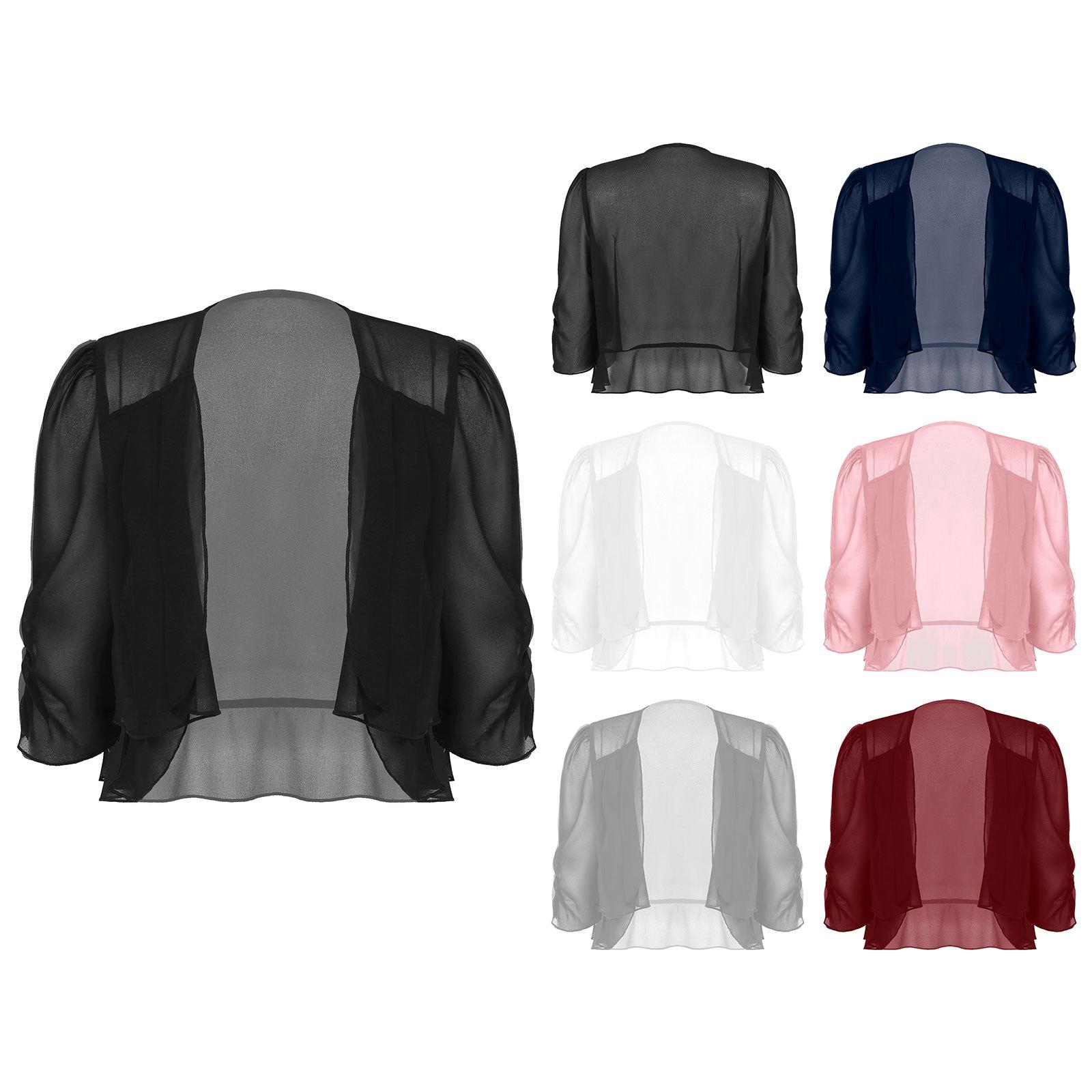 Womens Open Front Chiffon Bolero Ruffled Sleeves Cardigan for Evening Wear Accessories 5XL рожевий
Womens Open Front Chiffon Bolero Ruffled Sleeves Cardigan for Evening Wear Accessories 5XL рожевий