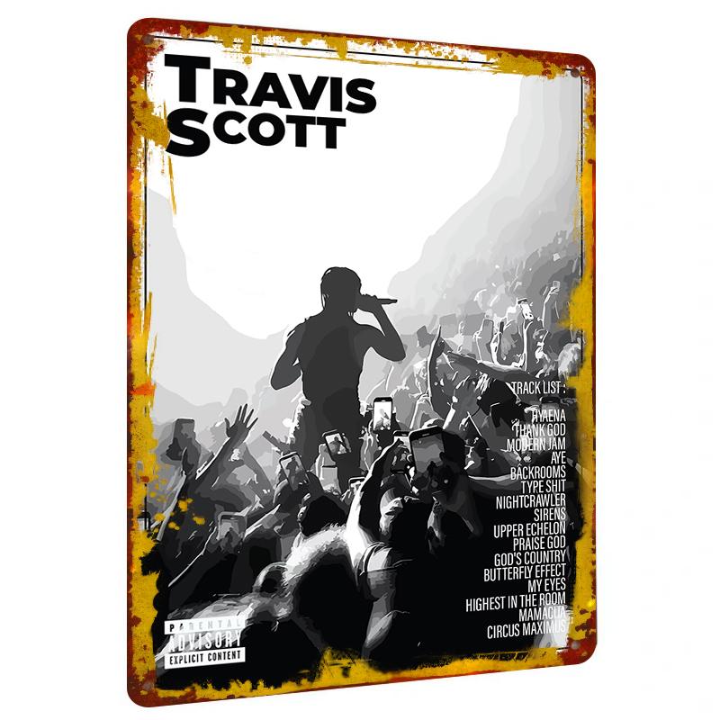 Travis Scott Concert Silhouette Metal Wall Art Music Decor for Fans Modern Home Decorations 20x30cm(7.8x11.8inch)
Travis Scott Concert Silhouette Metal Wall Art Music Decor for Fans Modern Home Decorations 20x30cm(7.8x11.8inch)